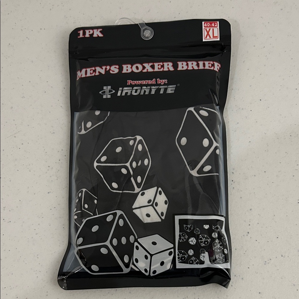 Men's Boxer Brief with Dice Design XL (40-42)